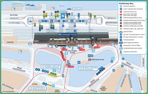 central station amsterdam map.